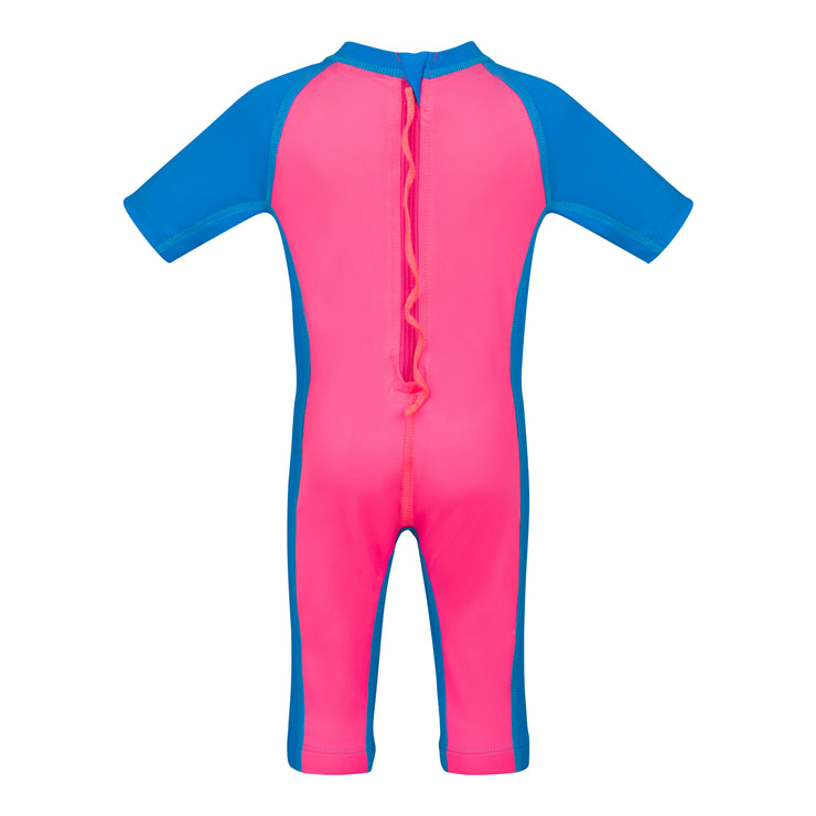 TRAJE CON MANGA CORTA INFANTIL PINK TURTLE