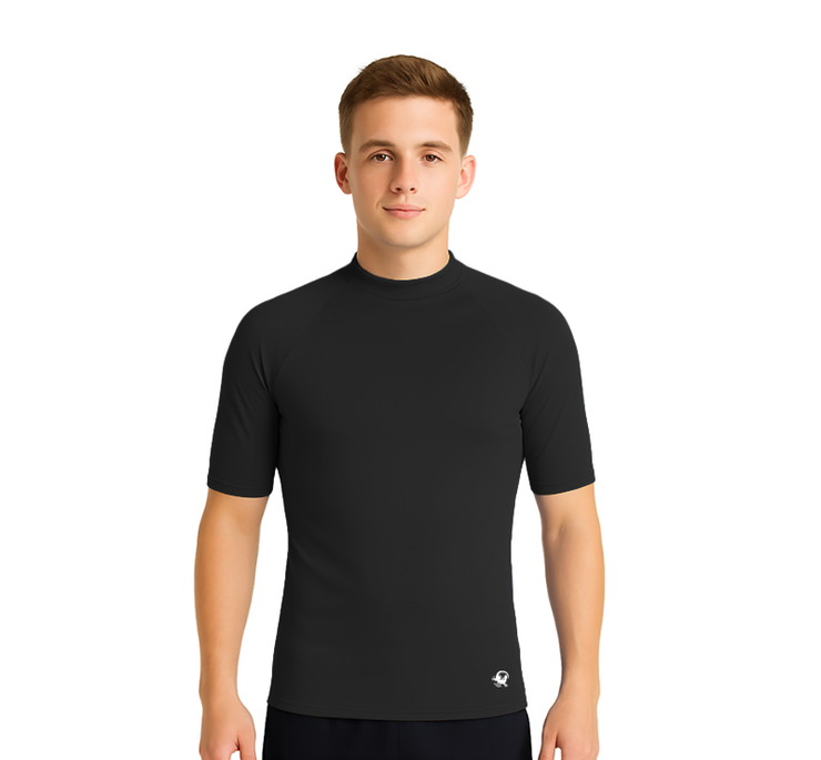 PLAYERA RASHGUARD CABALLERO MANGA CORTA SOLID