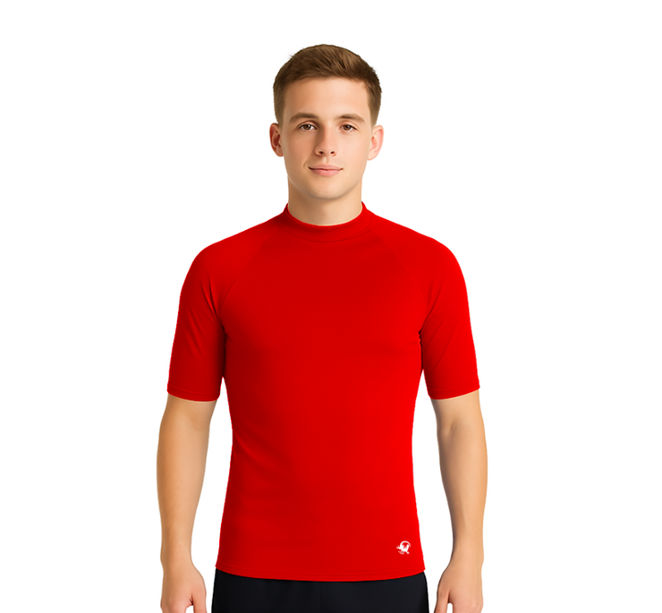 PLAYERA RASHGUARD CABALLERO MANGA CORTA SOLID