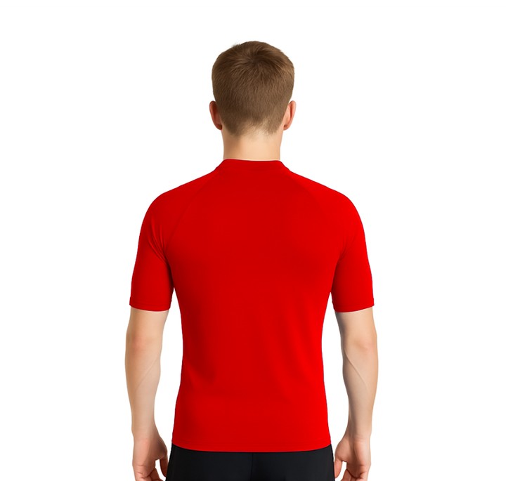 PLAYERA RASHGUARD CABALLERO MANGA CORTA SOLID