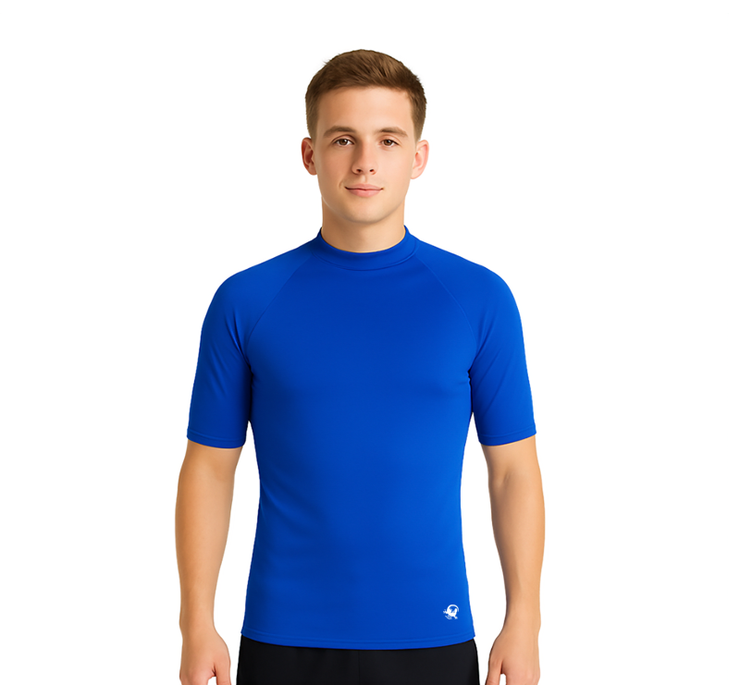 PLAYERA RASHGUARD CABALLERO MANGA CORTA SOLID