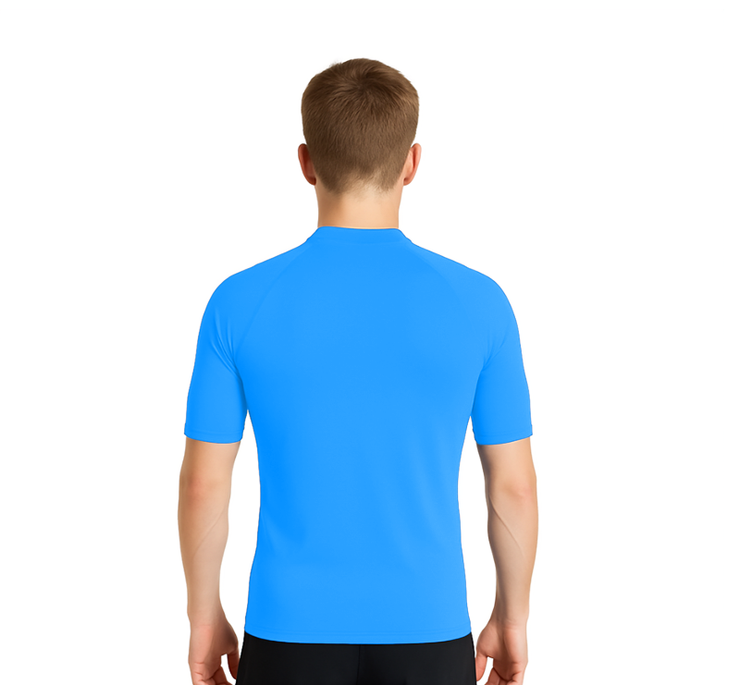 PLAYERA RASHGUARD CABALLERO MANGA CORTA SOLID