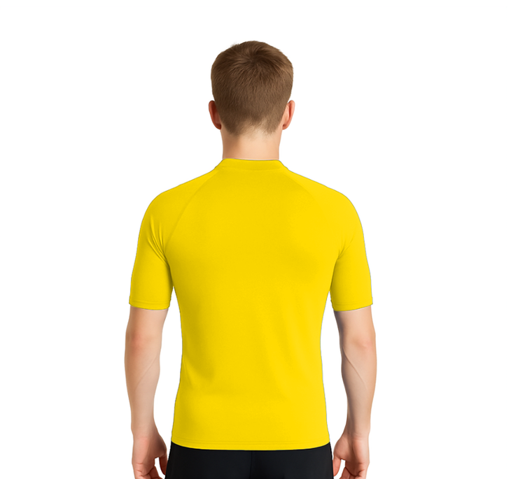 PLAYERA RASHGUARD CABALLERO MANGA CORTA SOLID