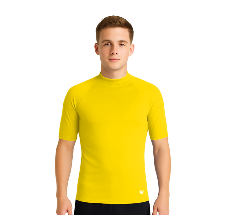 PLAYERA RASHGUARD CABALLERO MANGA CORTA SOLID