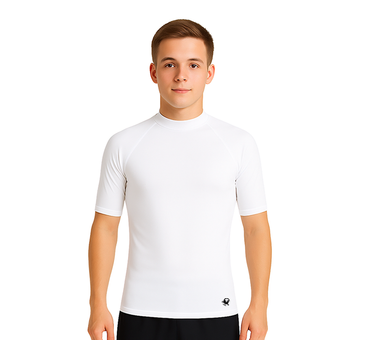 PLAYERA RASHGUARD CABALLERO MANGA CORTA SOLID