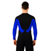 PLAYERA RASHGUARD CABALLERO MANGA LARGA BLACK ZPA