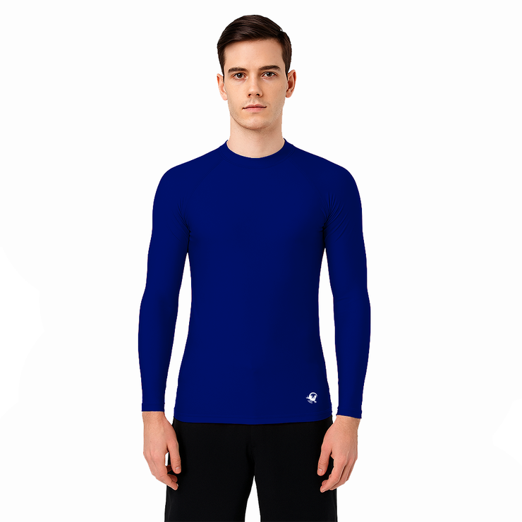 PLAYERA RASHGUARD CABALLERO MANGA LARGA SOLID