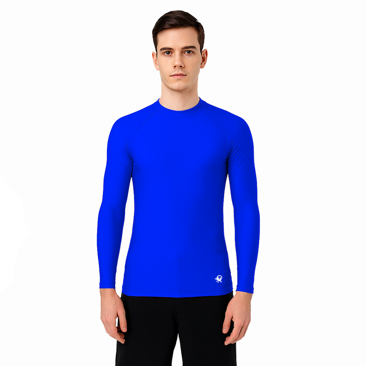 PLAYERA RASHGUARD CABALLERO MANGA LARGA SOLID