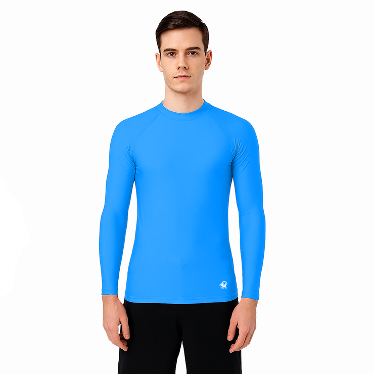 PLAYERA RASHGUARD CABALLERO MANGA LARGA SOLID