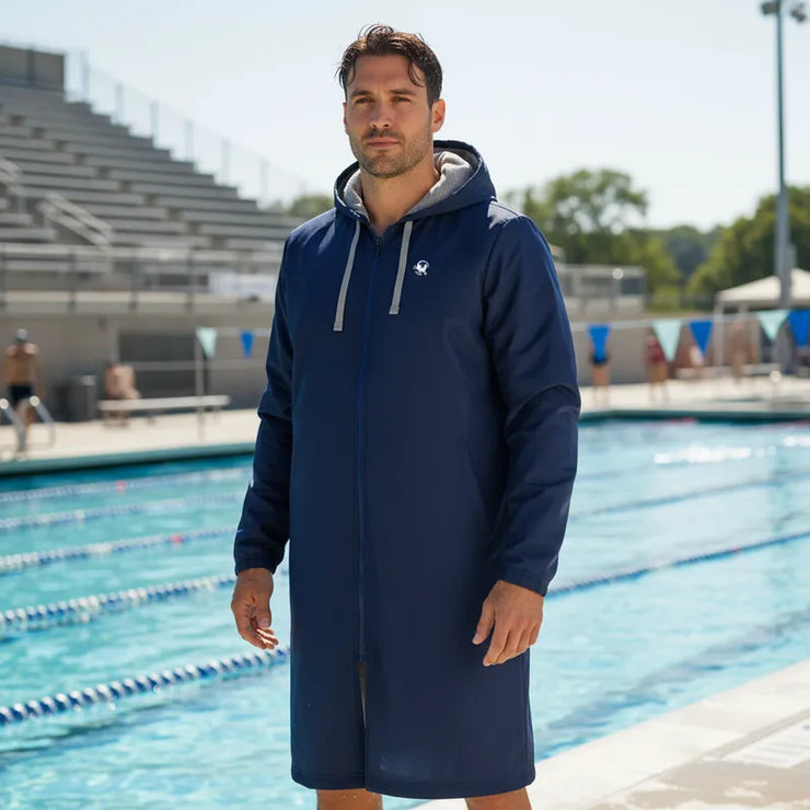 PARKA BASICA DE NATACION ADULTO MARINO