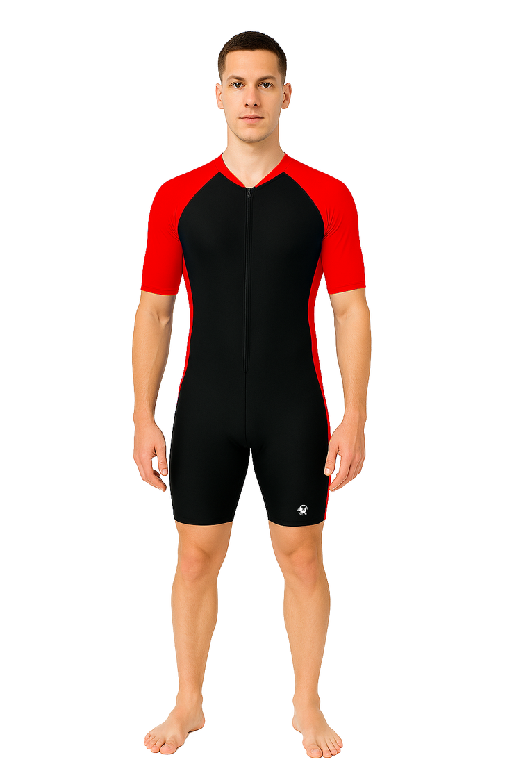 TRAJE DE NATACIÓN CON MANGAS CABALLERO