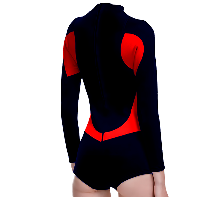 TRAJE DE NATACION MANGA LARGA DAMA CMEP MARINE