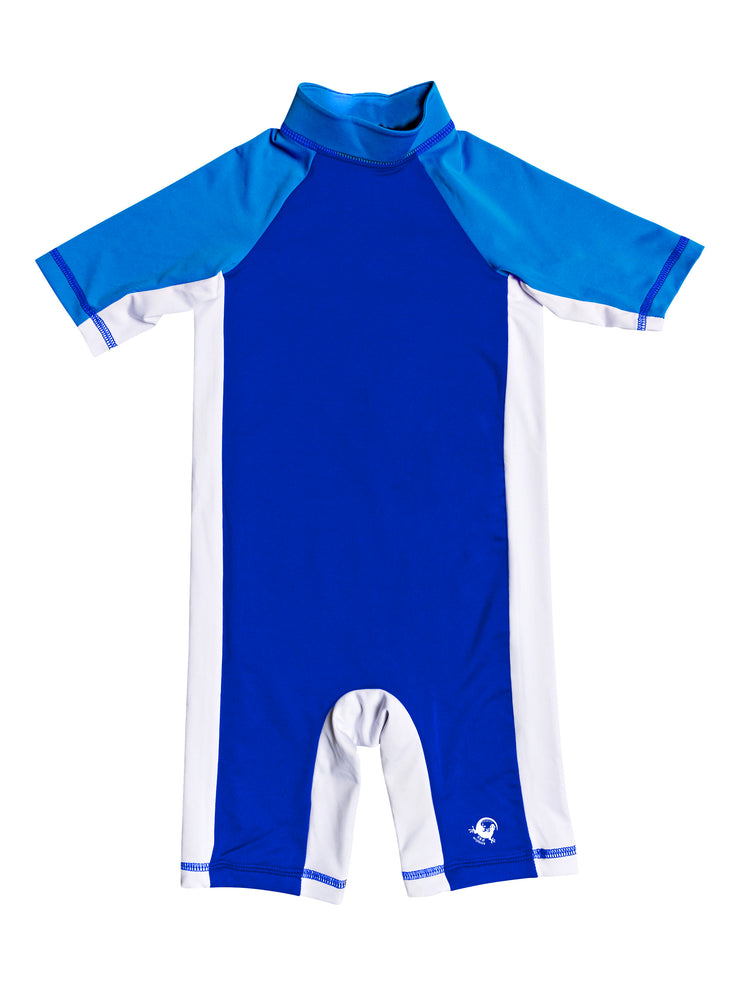 TRAJE DE BAÑO MANGA CORTA NATACION NIÑOS Y NIÑAS BODY WHT