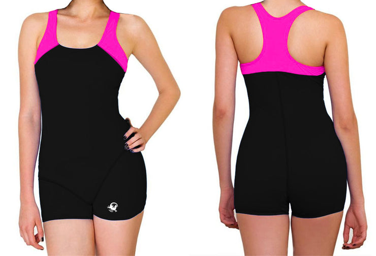 TRAJE DE NATACION JAMMER DAMA BLACK TOP PBT - SKDANFIBIOS