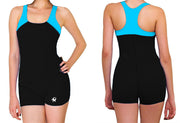 TRAJE DE NATACION JAMMER DAMA BLACK TOP PBT - SKDANFIBIOS