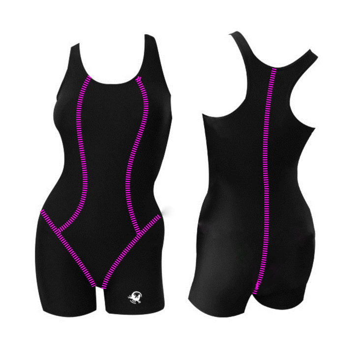 TRAJE DE NATACION MUJER JAMMER BLACK PSP PBT - SKDANFIBIOS