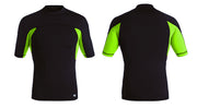 PLAYERA RASHGUARD CABALLERO MANGA CORTA BLACK MGN - SKDANFIBIOS