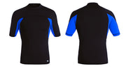 PLAYERA RASHGUARD CABALLERO MANGA CORTA BLACK MGN - SKDANFIBIOS