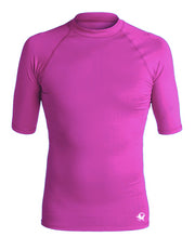 PLAYERA RASHGUARD DAMA MANGA CORTA SOLID - SKDANFIBIOS