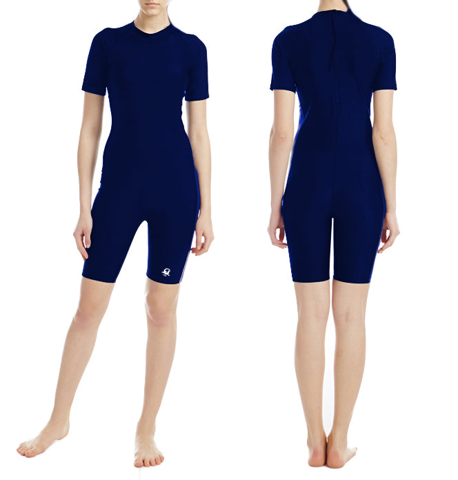 TRAJE DE NATACION MANGAS JAMMER LARGE SOLID DAMA - SKDANFIBIOS